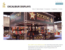 Tablet Screenshot of excaliburdisplays.com